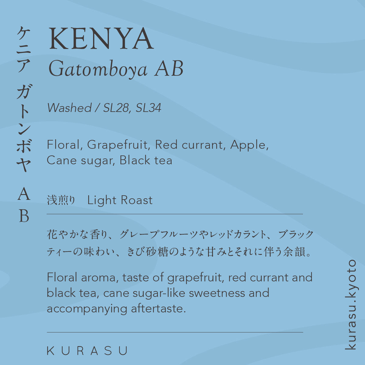 Kenya Gatomboya AB [Light roast]