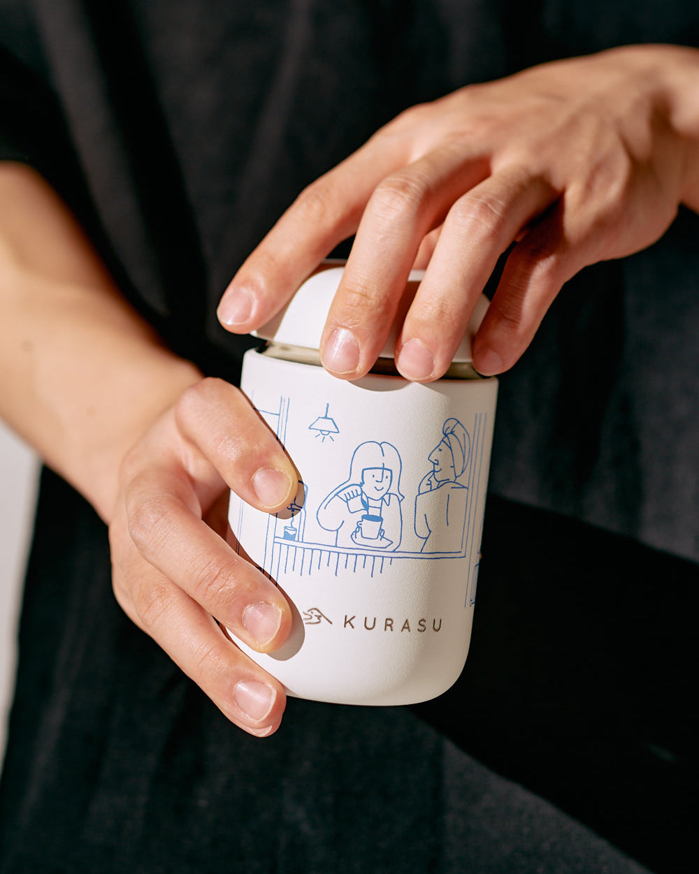 Kurasu Mates Kyoto Stand Move Mug White
